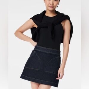 Spanx Denim Mini Skirt w/ Built in Shorts - Size Medium